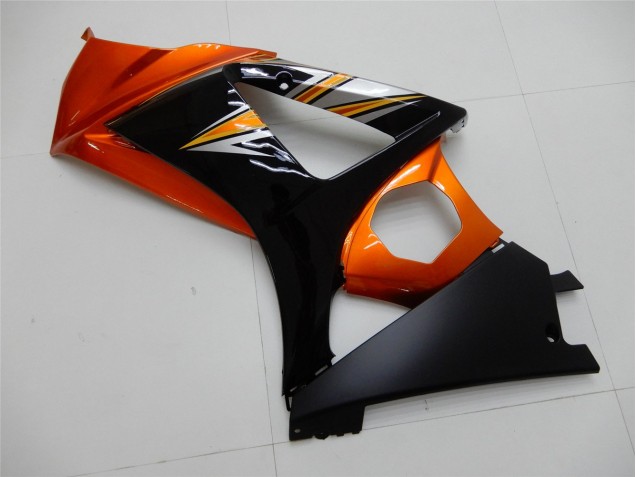 Orange Black 2007-2008 Suzuki GSXR 1000 Motorcycle Fairings