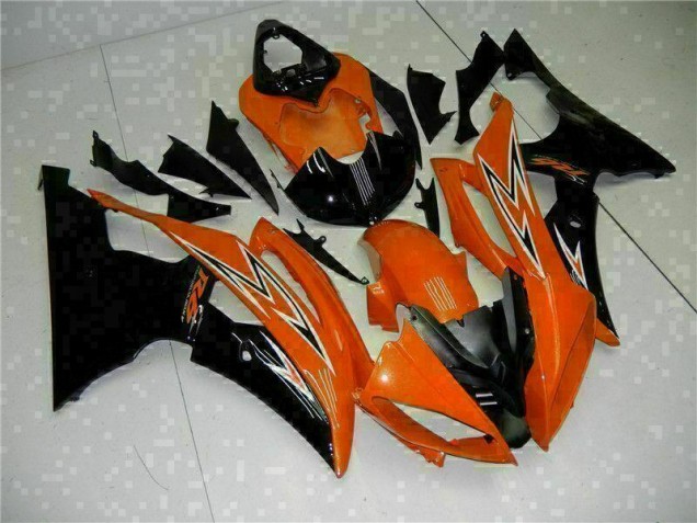 Orange Black 2008-2016 Yamaha YZF R6 Motorcycle Fairings