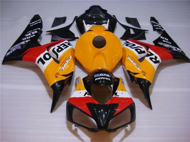Orange Black Repsol 2004-2005 Honda CBR1000RR Motorcycle Fairing