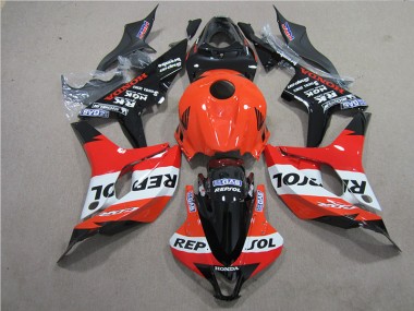 Orange Black Repsol 2007-2008 Honda CBR600RR Motorcycle Fairings