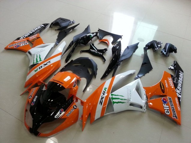 Orange Monster 2009-2012 Kawasaki ZX6R Motorcycle Fairings