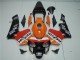 Orange Red Black Repsol 2003-2004 Honda CBR600RR Motorcycle Fairings