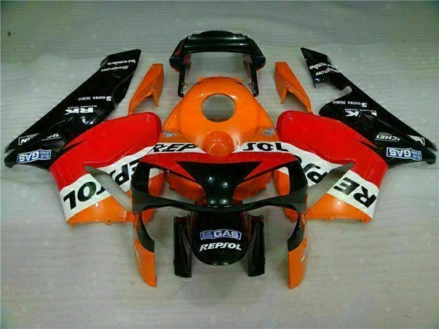 Orange Repsol 2003-2004 Honda CBR600RR Motorcycle Fairings