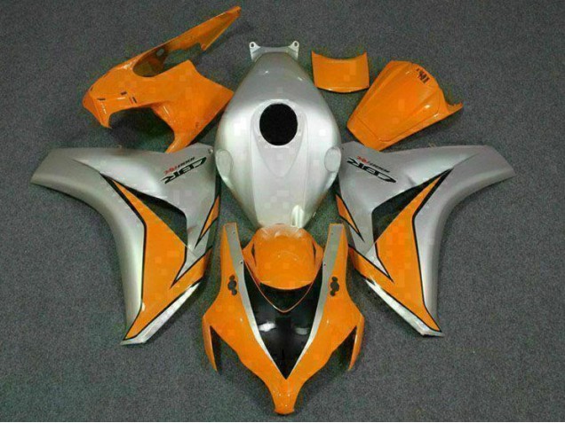 Orange Silver 2008-2011 Honda CBR1000RR Motorcycle Bodywork Orange Silver 2008-2011 Honda CBR1000RR Motorcycle Bodywork