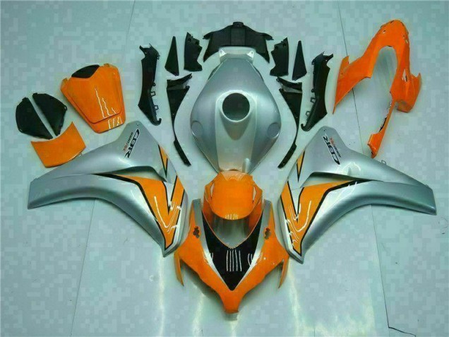 Orange Silver 2008-2011 Honda CBR1000RR Motorcycle Fairing Orange Silver 2008-2011 Honda CBR1000RR Motorcycle Fairing