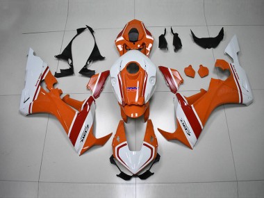 Orange White HRC 2017-2020 Honda CBR1000RR Motorcycle Fairings