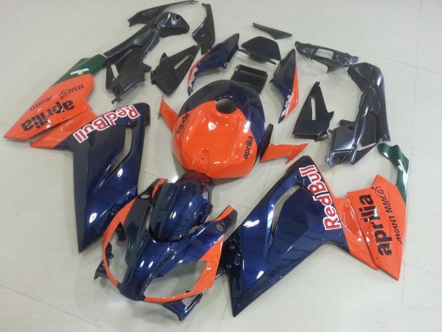 Orange and Dark Blue 2006-2011 Aprilia RS125 Motorcycle Fairings Orange and Dark Blue 2006-2011 Aprilia RS125 Motorcycle Fairings