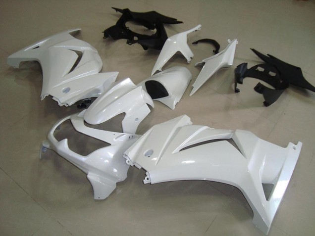 Pearl White 2008-2012 Kawasaki ZX250R Motorcycle Fairings Pearl White 2008-2012 Kawasaki ZX250R Motorcycle Fairings