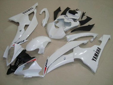 Pearl White 2008-2016 Yamaha YZF R6 Motorcycle Bodywork