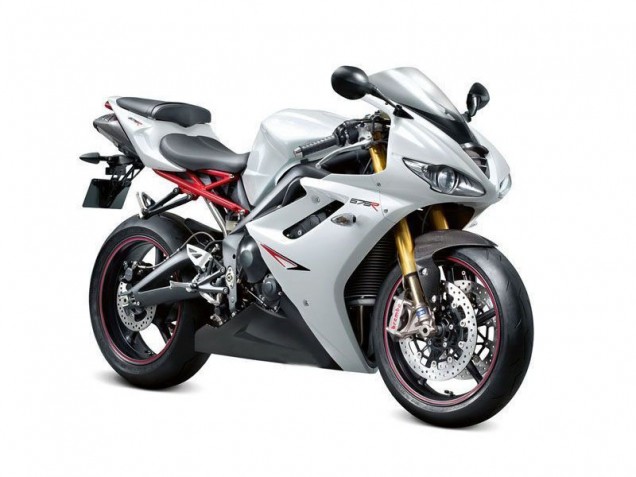 Pearl White Black 2009-2012 Triumph Daytona 675 Triple Motorcycle Fairings Pearl White Black 2009-2012 Triumph Daytona 675 Triple Motorcycle Fairings