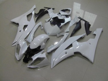 Pearl White No Decals 2008-2016 Yamaha YZF R6 Motorcycle Fairings