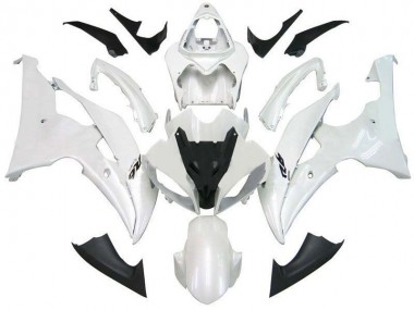 Pearl White R6 2008-2016 Yamaha YZF R6 Motorcycle Fairings