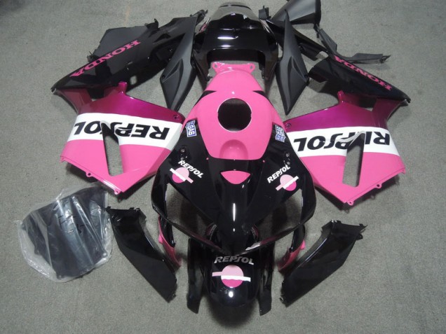 Pink Black Repsol 2005-2006 Honda CBR600RR Motorcycle Fairings