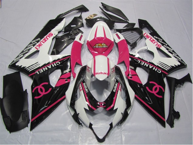 Pink Chanel 2006-2007 Suzuki GSXR 600 Motorcycle Fairings