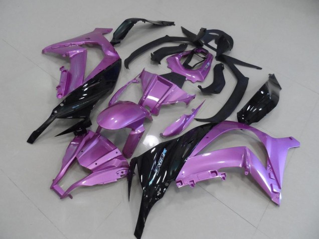 Pink and Black 2011-2015 Kawasaki ZX10R Motorcycle Fairings