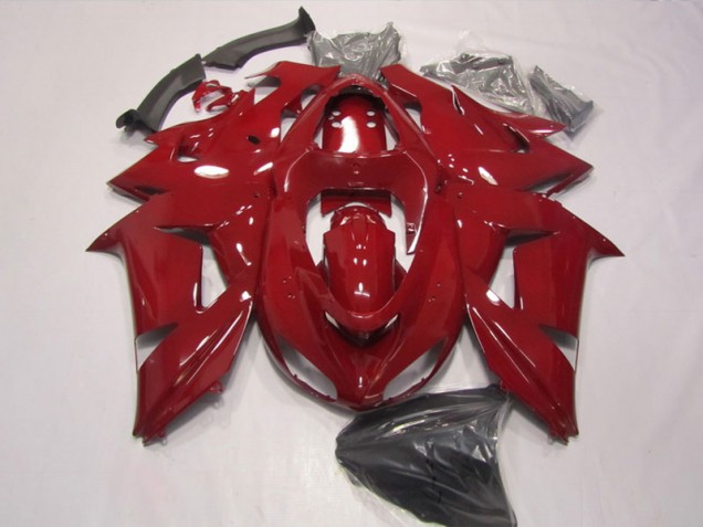 Red 2006-2007 Kawasaki ZX10R Motorcycle Fairing