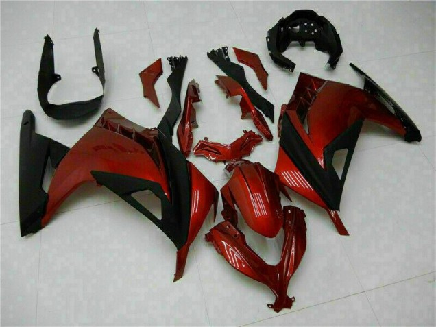 Red 2013-2016 Kawasaki EX300 Motorcycle Fairings
