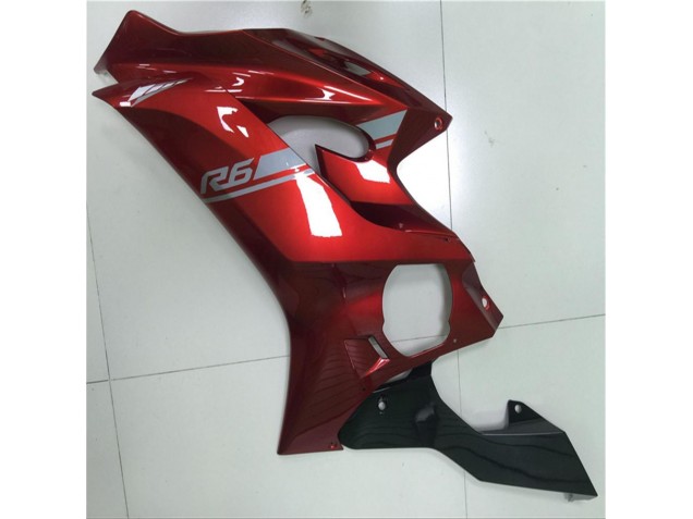 Red 2017-2021 Yamaha YZF R6 Motorcycle Fairings