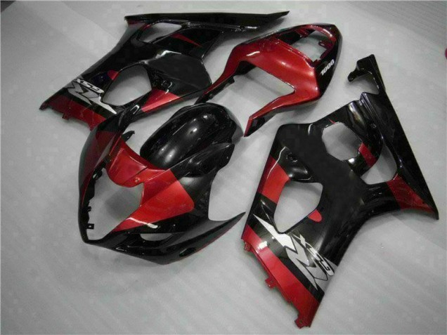 Red Black 2003-2004 Suzuki GSXR 1000 Motorcycle Fairings Red Black 2003-2004 Suzuki GSXR 1000 Motorcycle Fairings
