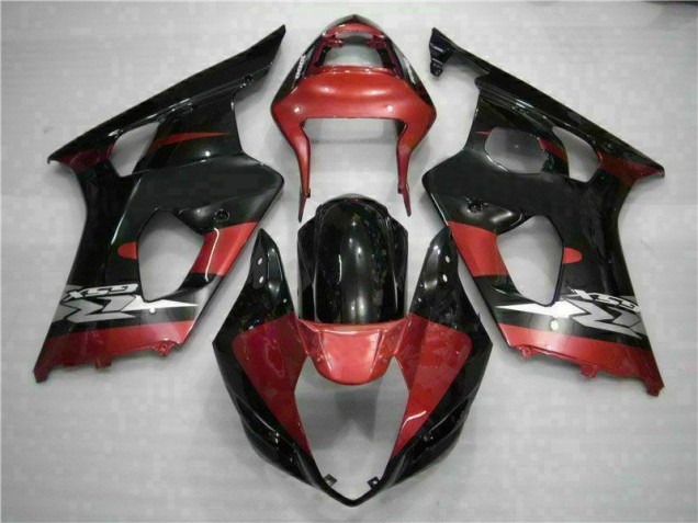 Red Black 2003-2004 Suzuki GSXR 1000 Motorcycle Fairings Red Black 2003-2004 Suzuki GSXR 1000 Motorcycle Fairings