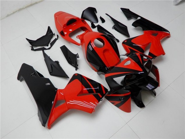 Red Black 2005-2006 Honda CBR600RR Motorcycle Fairing