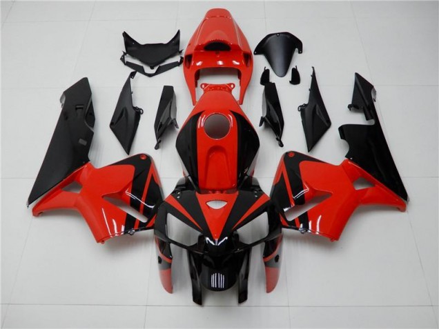 Red Black 2005-2006 Honda CBR600RR Motorcycle Fairing