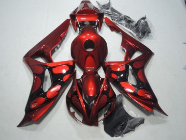 Red Black 2006-2007 Honda CBR1000RR Motorcycle Fairings