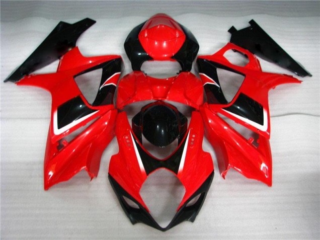 Red Black 2007-2008 Suzuki GSXR 1000 Motorcycle Bodywork Red Black 2007-2008 Suzuki GSXR 1000 Motorcycle Bodywork