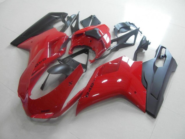 Red Black 2007-2014 Ducati 848 1098 1198 Motorcycle Fairings
