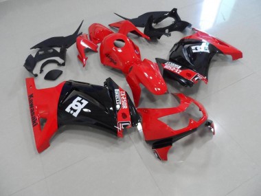 Red Black 2008-2012 Kawasaki ZX250R Motorcycle Fairings