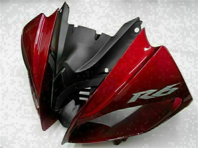 Red Black 2008-2016 Yamaha YZF R6 Motorcycle Bodywork