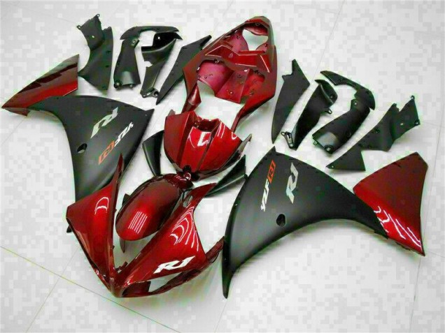 Red Black 2009-2011 Yamaha YZF R1 Motorcycle Fairing