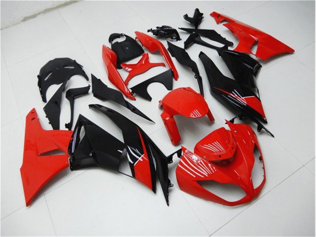 Red Black 2009-2012 Kawasaki ZX6R Motorcycle Fairings Red Black 2009-2012 Kawasaki ZX6R Motorcycle Fairings