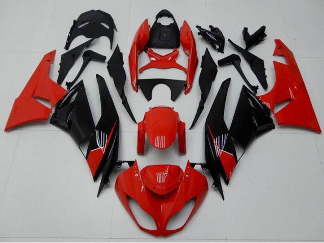 Red Black 2009-2012 Kawasaki ZX6R Motorcycle Fairings Red Black 2009-2012 Kawasaki ZX6R Motorcycle Fairings