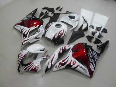 Red Black Flame 2009-2012 Honda CBR600RR Motorcycle Fairings