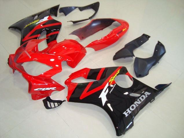 Red Black Red Tail 2004-2007 Honda CBR600 F4i Motorcycle Fairings