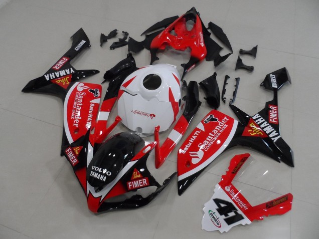 Red Black Stickers 2007-2008 Yamaha YZF R1 Motorcycle Fairings