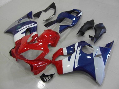 Red Blue Silver 2001-2003 Honda CBR600 F4i Motorcycle Fairings