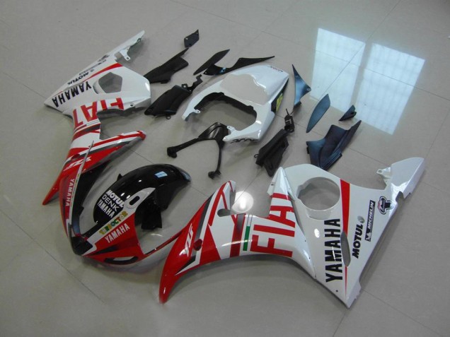 Red Fiat 2003-2005 Yamaha YZF R6 Motorcycle Fairings Red Fiat 2003-2005 Yamaha YZF R6 Motorcycle Fairings