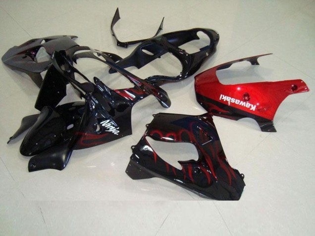 Red Flame 2000-2001 Kawasaki ZX9R Motorcycle Fairings Red Flame 2000-2001 Kawasaki ZX9R Motorcycle Fairings