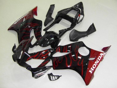 Red Flame 2001-2003 Honda CBR600 F4i Motorcycle Fairing