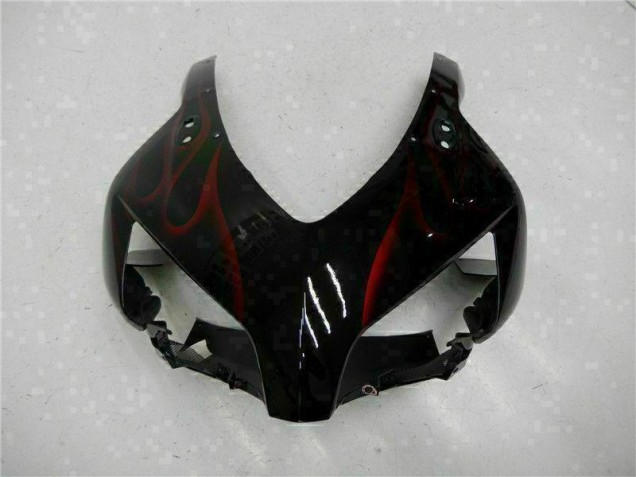 Red Flame Black 2004-2005 Honda CBR1000RR Motorcycle Fairings