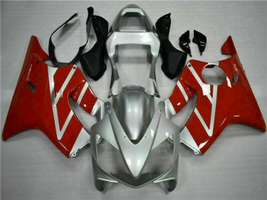 Red Silver 2001-2003 Honda CBR600 F4i Motorcycle Bodywork
