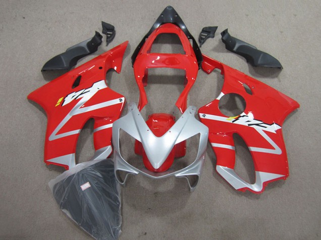 Red Silver 2001-2003 Honda CBR600 F4i Motorcycle Fairings