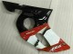Red White 1998-2002 Yamaha YZF R6 Motorcycle Fairings
