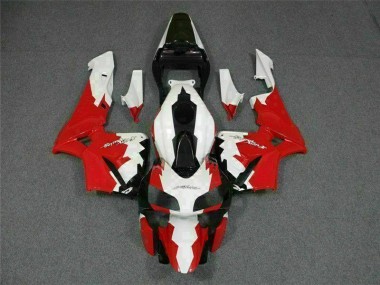 Red White 2003-2004 Honda CBR600RR Motorcycle Fairing