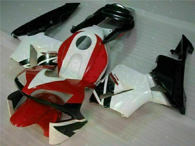 Red White 2003-2004 Honda CBR600RR Motorcycle Fairings