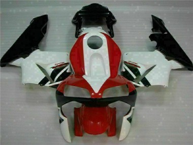Red White 2003-2004 Honda CBR600RR Motorcycle Fairings