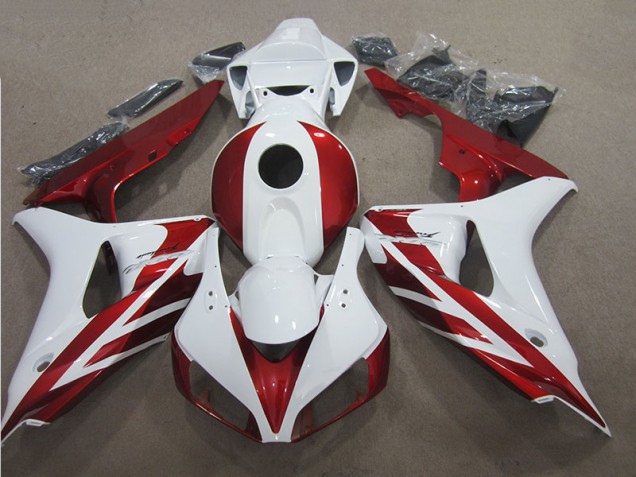 Red White 2006-2007 Honda CBR1000RR Motorcycle Fairing Red White 2006-2007 Honda CBR1000RR Motorcycle Fairing