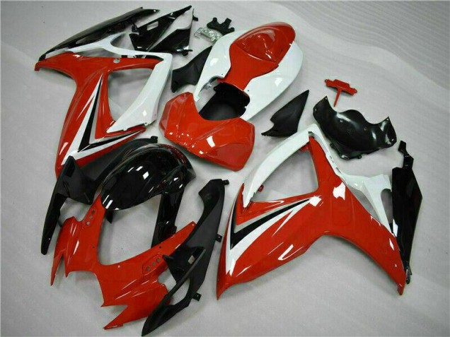 Red White 2006-2007 Suzuki GSXR 600/750 Motorcycle Fairing Red White 2006-2007 Suzuki GSXR 600/750 Motorcycle Fairing